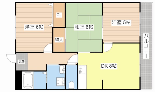 佐生マンションの物件間取画像